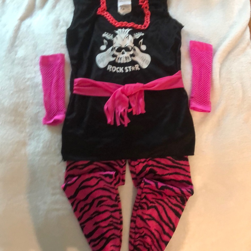 Rock Star Girl child costume size 8-10